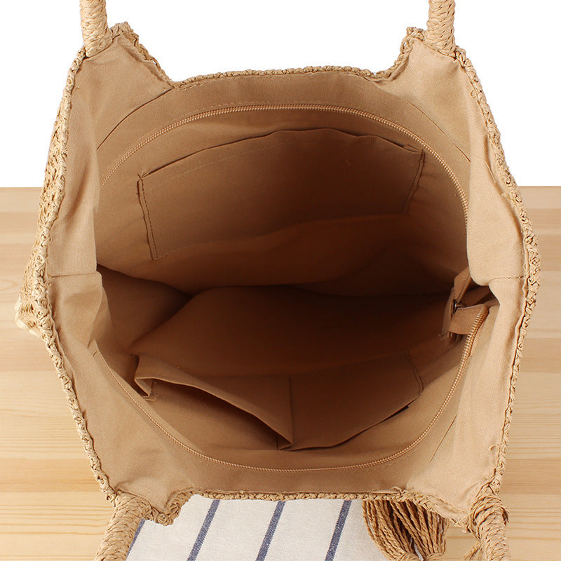 Woven Bag Women's Beach Travel Large Capacity Handbag - The Number 1 Things
