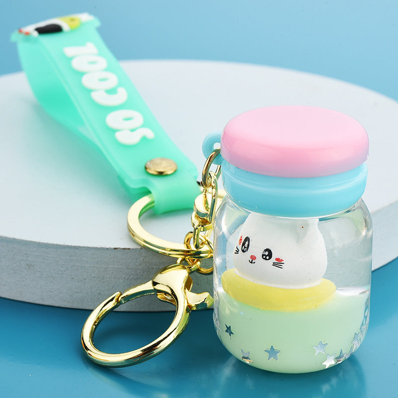 Floating Kitten Macaron Quicksand Keychain - The Number 1 Things
