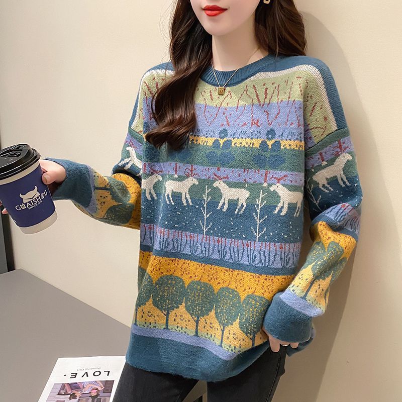 Women's Autumn And Winter Loose Knitted Sweater Top - The Number 1 Things