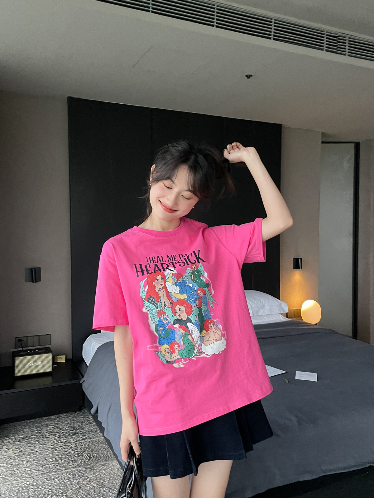 Women's New Loose And Slim Round Neck Printed Short Sleeve T-shirt - The Number 1 Things