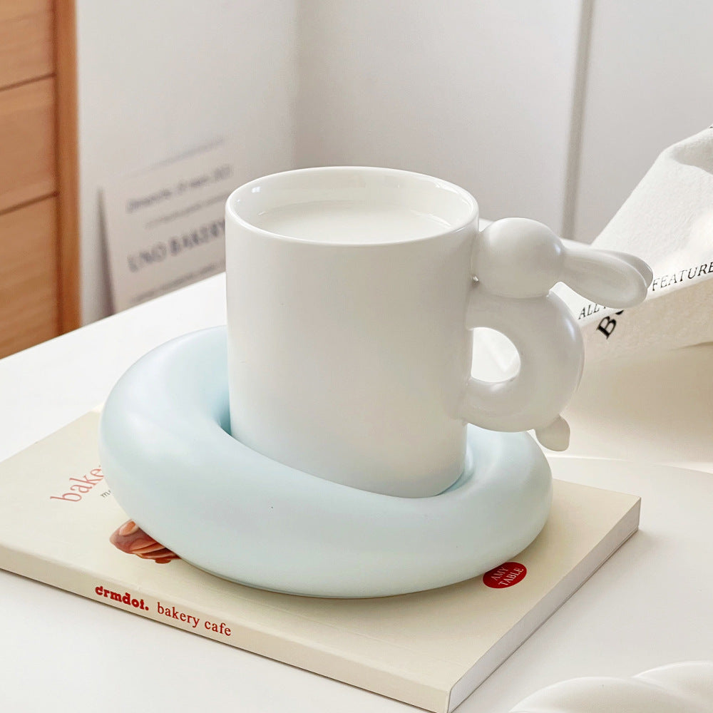 Moon Rabbit Coffee Cup Milk Fufu Ceramic Set - The Number 1 Things