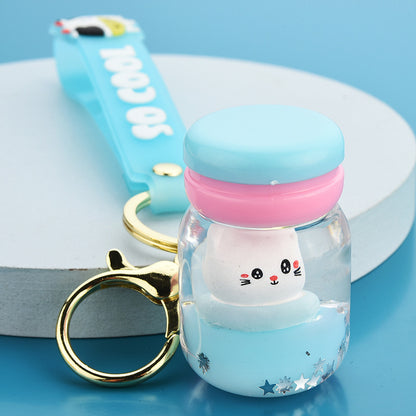 Floating Kitten Macaron Quicksand Keychain - The Number 1 Things