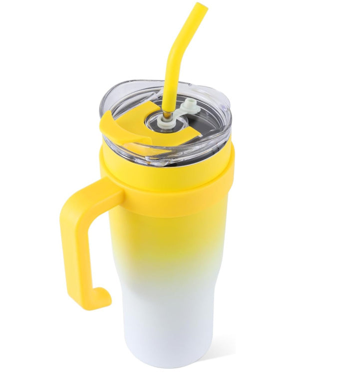 Ochapa 40 Oz Tumbler With Handle Straw Lid Insulated Vacuum Stainless Steel Travel Tapered Mug Gift Coffee Cup Holder Friendly Keep Cold Or Hot Sweat Proof Resuable - The Number 1 Things
