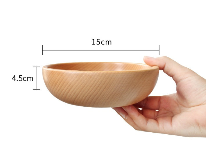 Tableware wooden bowl dish set Japanese style Beech jujube wood bowl household - The Number 1 Things