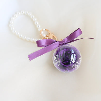 Preserved Flower Keychain Car Bag Hanging Gift - The Number 1 Things