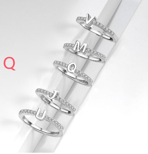 S925 Sterling Silver New Style Micro-inlaid Letters Ring - The Number 1 Things