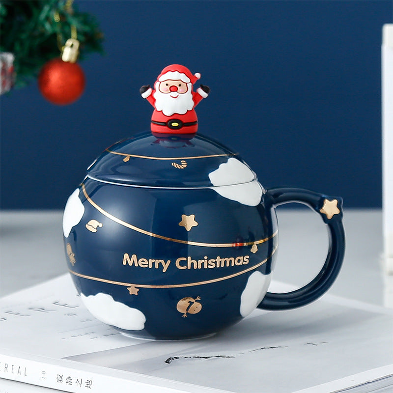 Creative Household Cup Ceramic High-value Spoon With Lid - The Number 1 Things