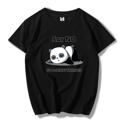 Panda print casual T-shirt