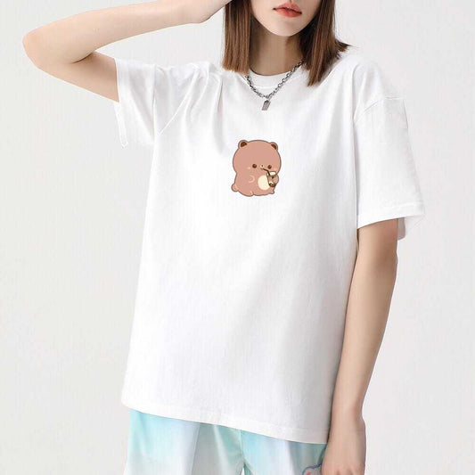 Boba Lovin Boberu Loose Cotton T-shirt - The Number 1 Things