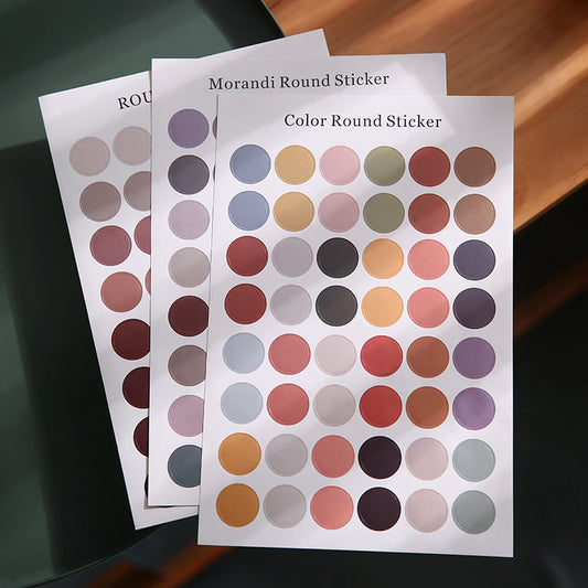 Morandi Color Dot Stickers Room Dormitory Photo Decoration Stickers Wall Stickers - The Number 1 Things