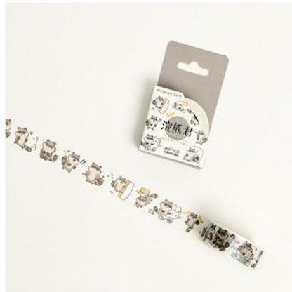Cute Seal Panda Hamster Animals Masking Washi Tape
