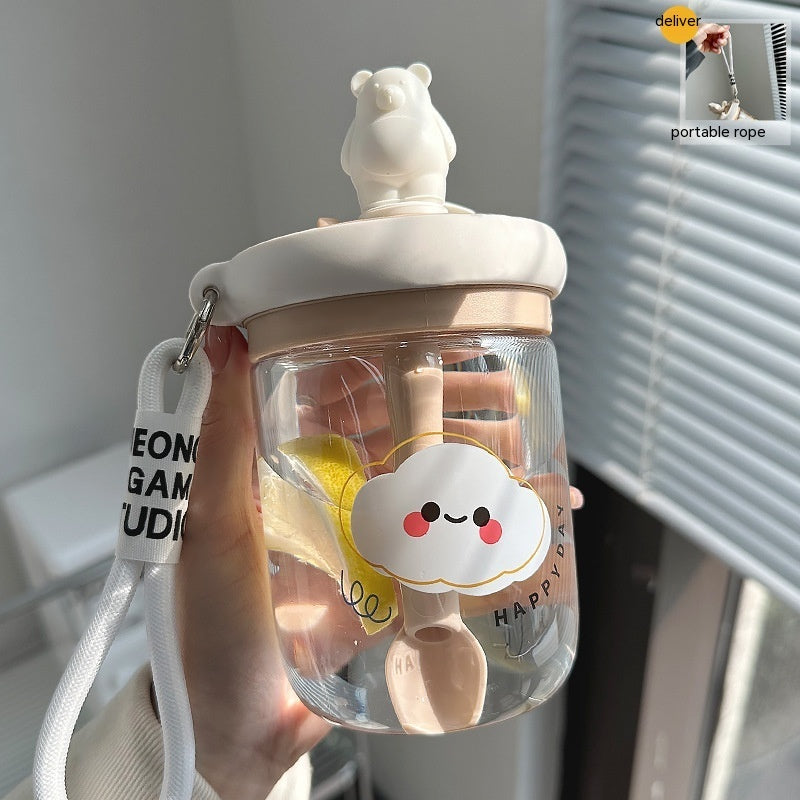 Water Cup Girl Cute Straw Blending Cup - The Number 1 Things
