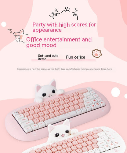 Wireless Bluetooth E-sports Games Cute Mini Office Mechanical Keyboard - The Number 1 Things