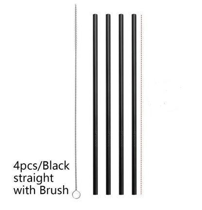 Colourful Reusable Stainless Steel Straws - The Number 1 Things