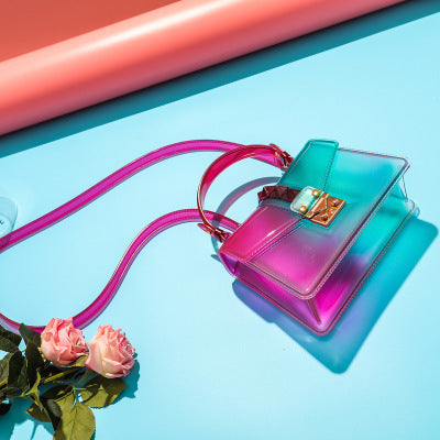 New Fashion Gradient Transparent Jelly Shoulder Bag - The Number 1 Things