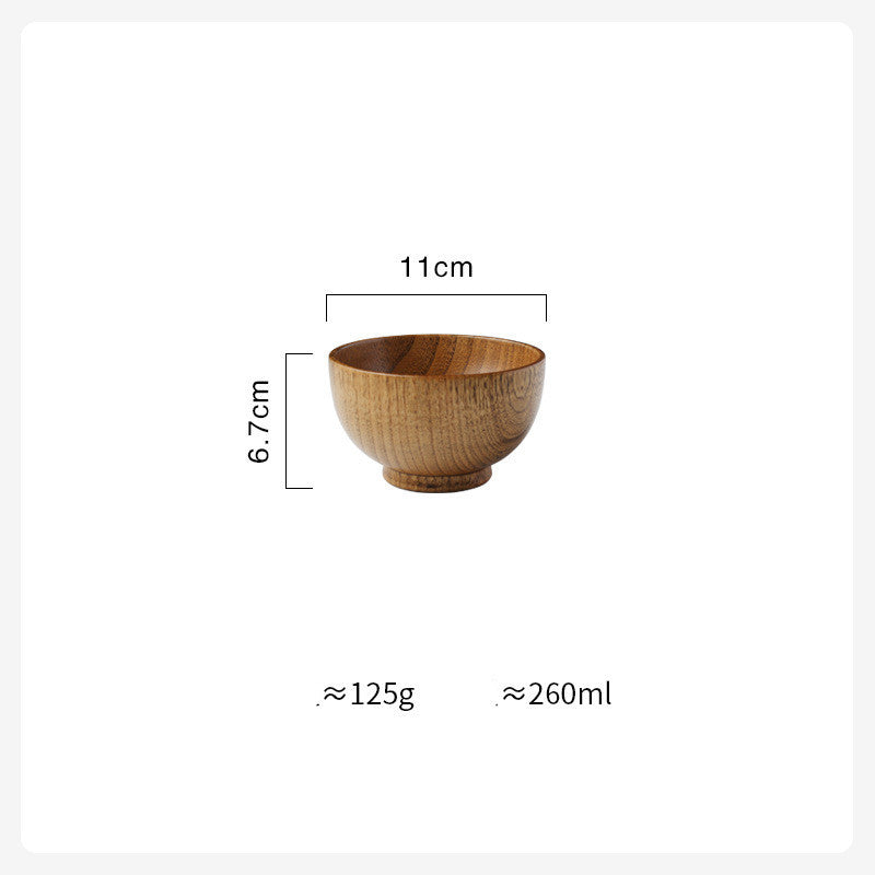 Wooden Bowl Japanese Style Wood Rice Soup Bowl Salad Bowl Food Container Large Small Bowl for Kids Tableware Wooden Utensils - The Number 1 Things