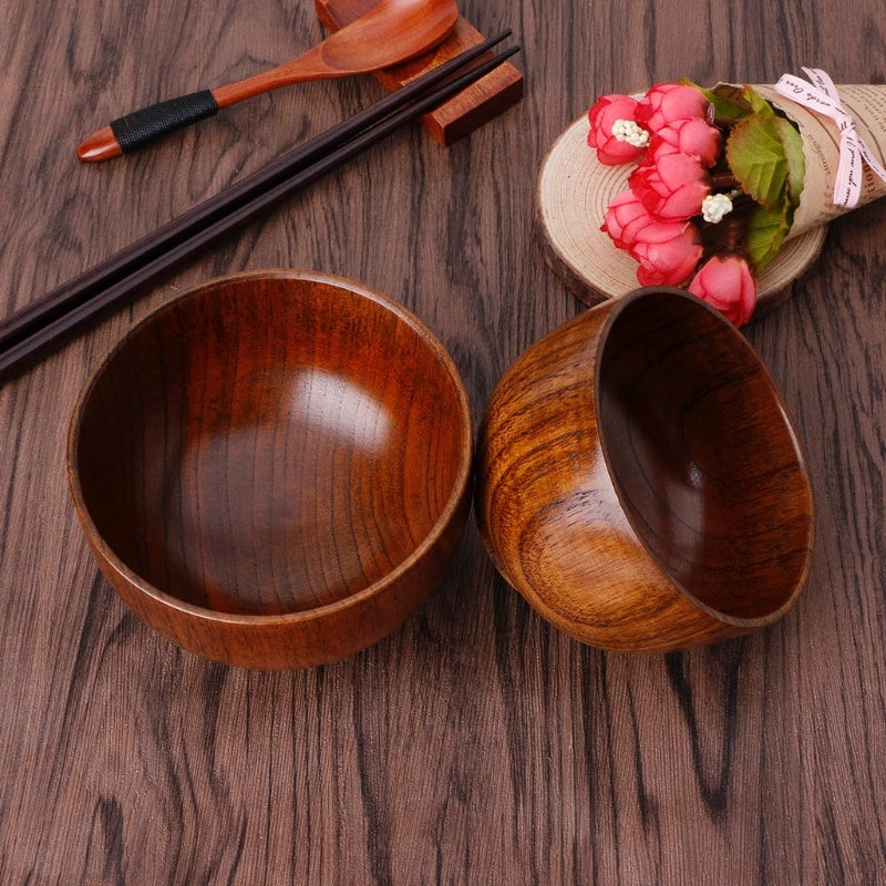 Wooden round wooden bowl - The Number 1 Things