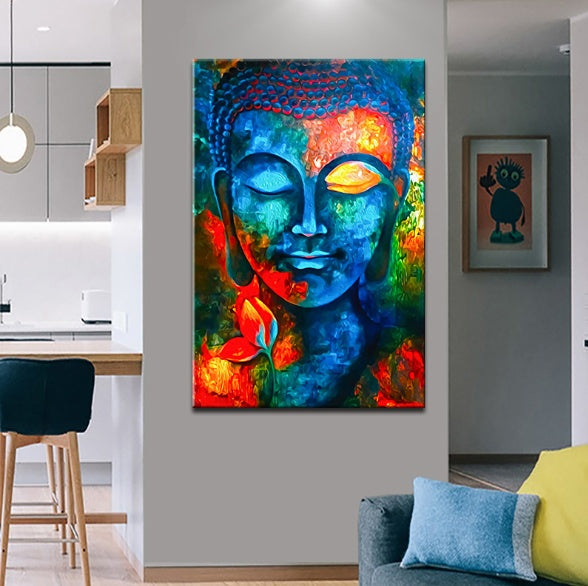 God Buddha Wall Art Canvas Modern Buddha Canvas Art Paintings On The Wall Canvas Pictures Buddhism Posters Wall Decor - The Number 1 Things
