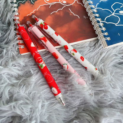 Box Press Pen Strawberry Girl Heart