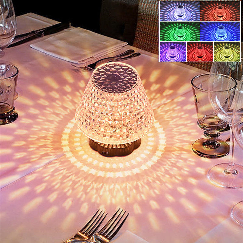 Diamond Crystal Lamp Table Light USB Touch Sensor Bar Table Lamp Dimming Beside Lamp LED Night Light For Restaurant Wedding - The Number 1 Things
