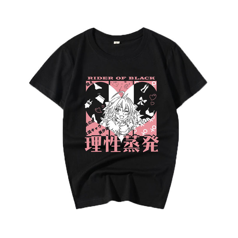 Anime print loose short sleeves - The Number 1 Things