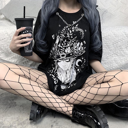 Bad Student Printed Scheming T-Shirt Women