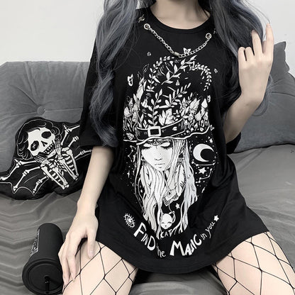 Bad Student Printed Scheming T-Shirt Women