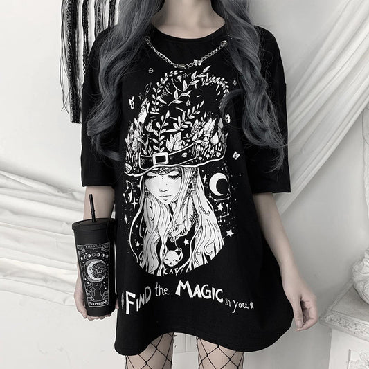 Bad Student Printed Scheming T-Shirt Women