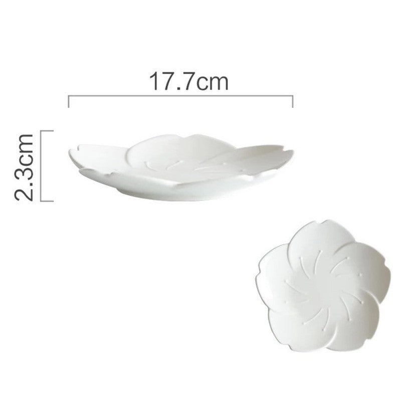 Japanese Ceramic Sakura Plate Creative Dinner Plate