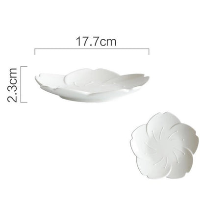 Japanese Ceramic Sakura Plate Creative Dinner Plate
