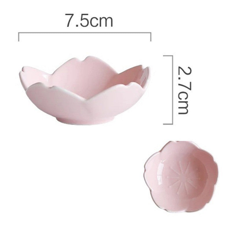 Japanese Ceramic Sakura Plate Creative Dinner Plate