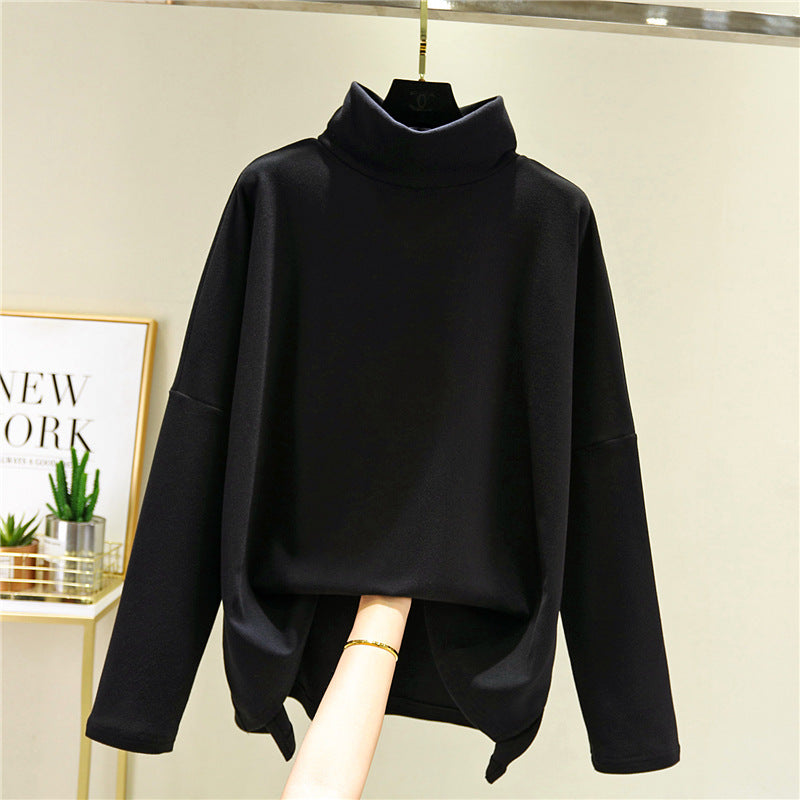 Long-Sleeved High-Neck Bottoming Shirt Women Double-Faced Velvet - The Number 1 Things