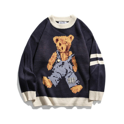 Bear Harajuku Sweater – Retro Trendy INS Style