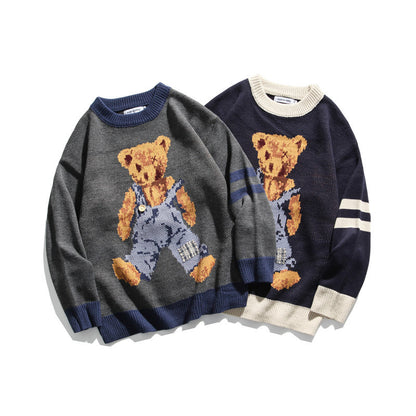 Bear Harajuku Sweater – Retro Trendy INS Style