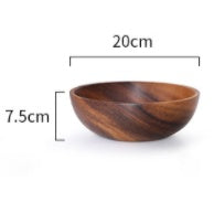 Natural Wooden Bowl Fruit Bowl Salad Bowl