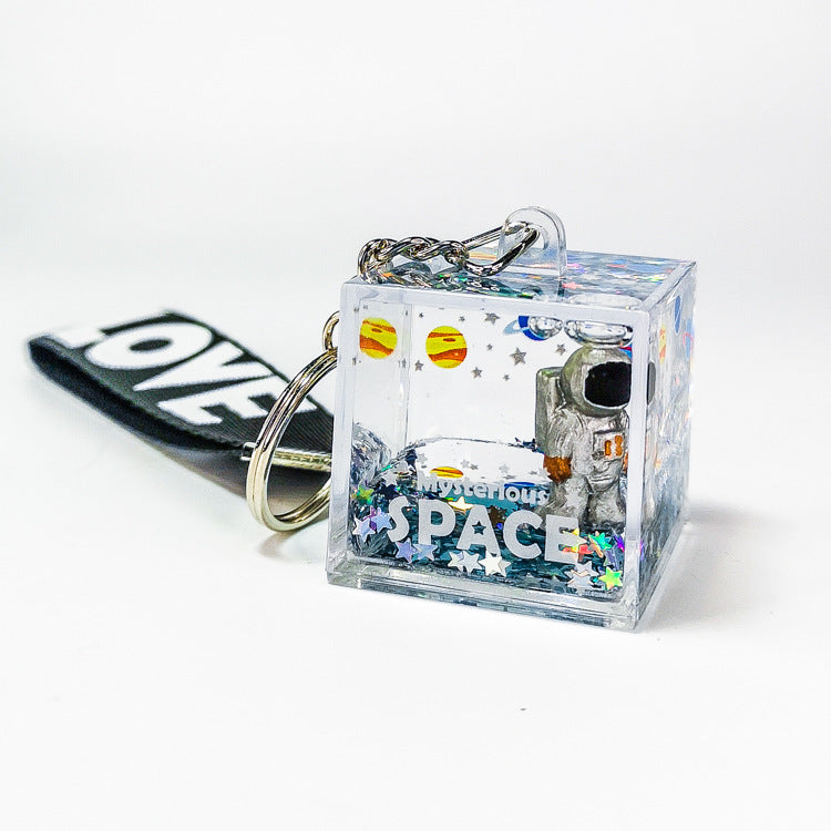 Net Red Astronaut Liquid Quicksand Pendant Astronaut Keychain - The Number 1 Things