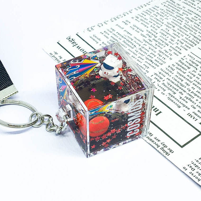 Net Red Astronaut Liquid Quicksand Pendant Astronaut Keychain - The Number 1 Things