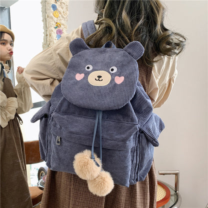 Cute Cartoon Bear Backpack