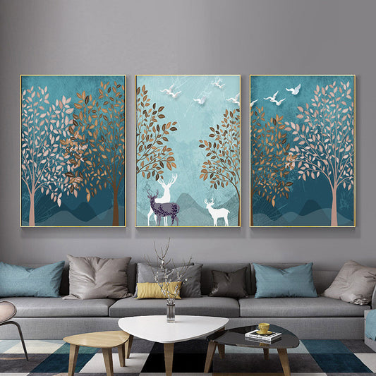 Nordic Modern Forest Landscape Living Room Wall Painting Canvas Painting - The Number 1 Things