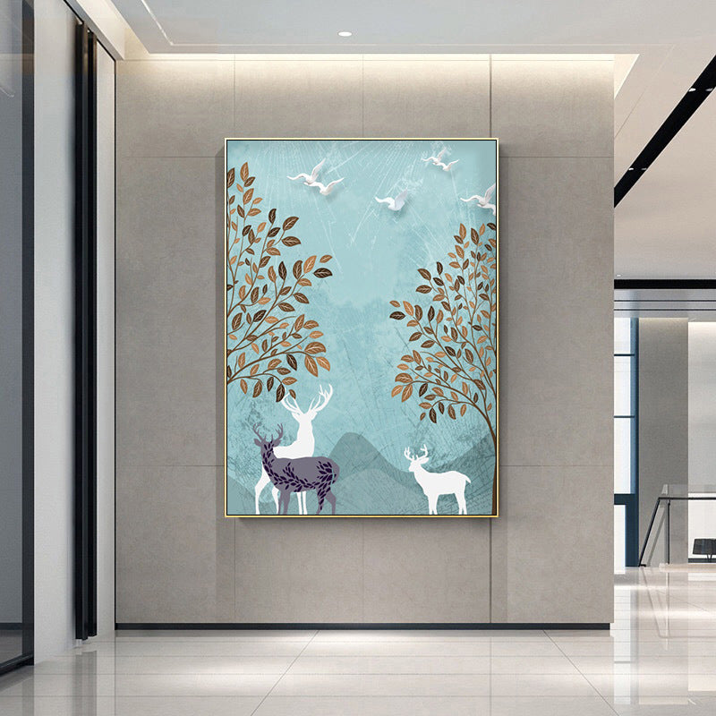 Nordic Modern Forest Landscape Living Room Wall Painting Canvas Painting - The Number 1 Things