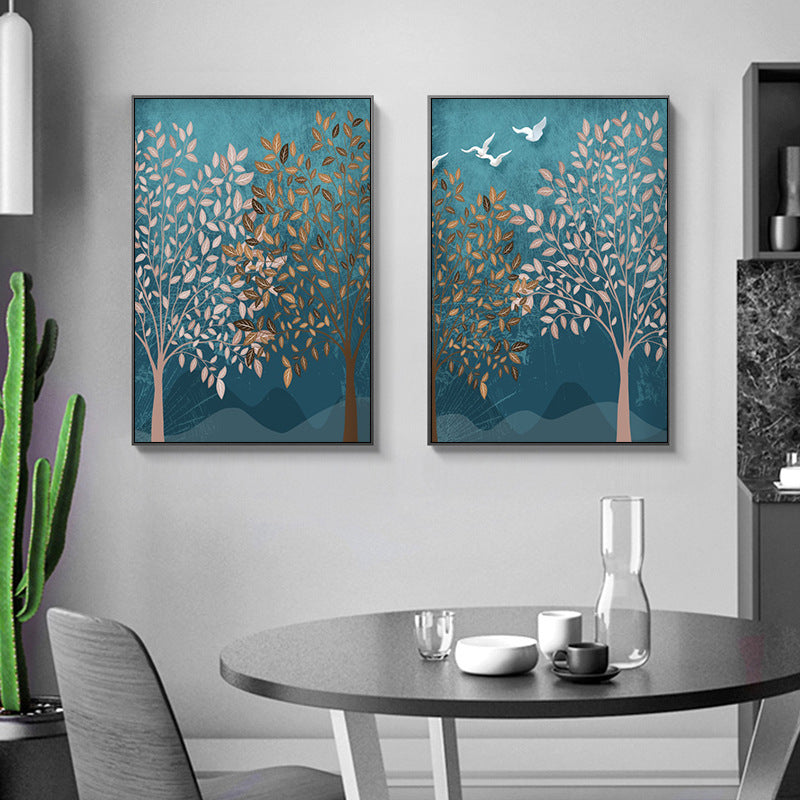 Nordic Modern Forest Landscape Living Room Wall Painting Canvas Painting - The Number 1 Things