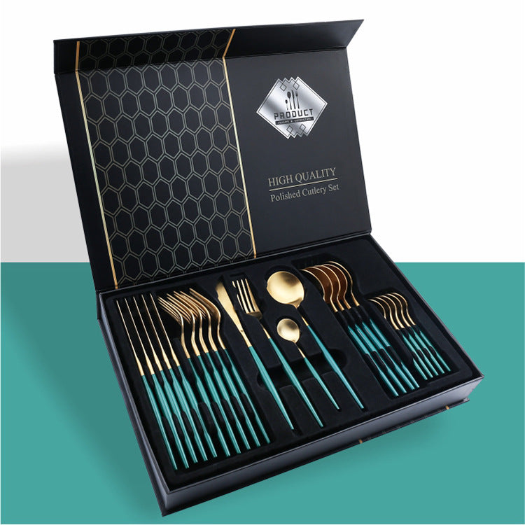 24 Piece Set Of 304 Stainless Steel Knife Gift Box - The Number 1 Things