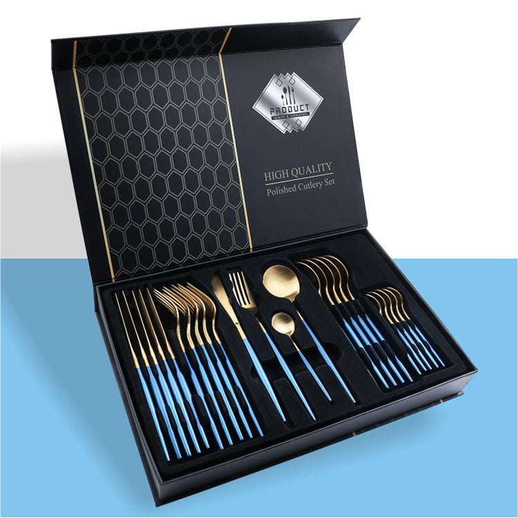 24 Piece Set Of 304 Stainless Steel Knife Gift Box - The Number 1 Things