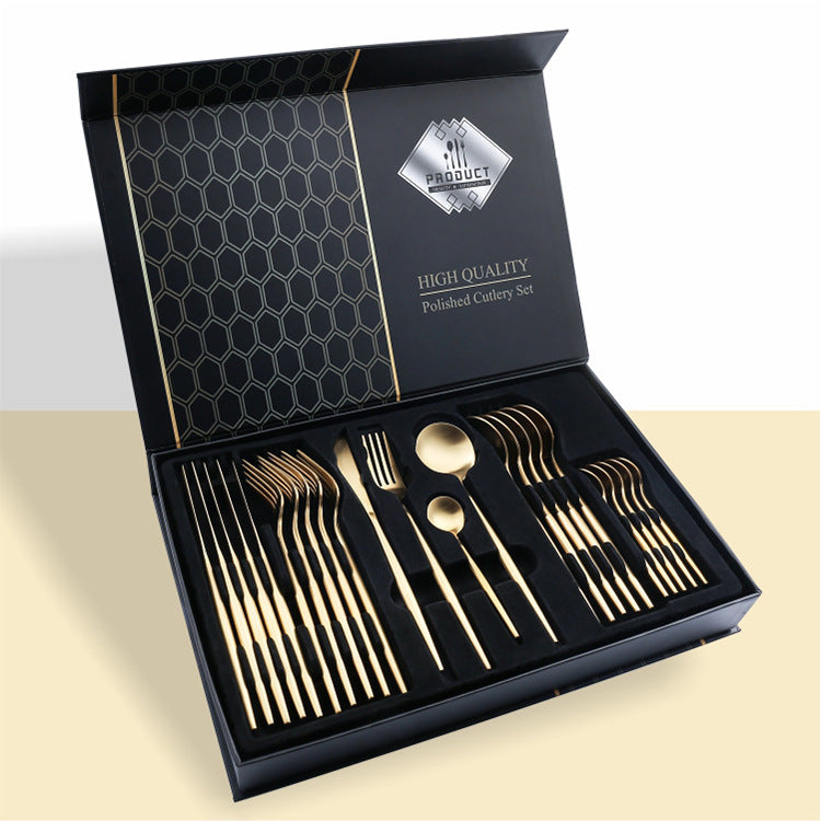 24 Piece Set Of 304 Stainless Steel Knife Gift Box - The Number 1 Things
