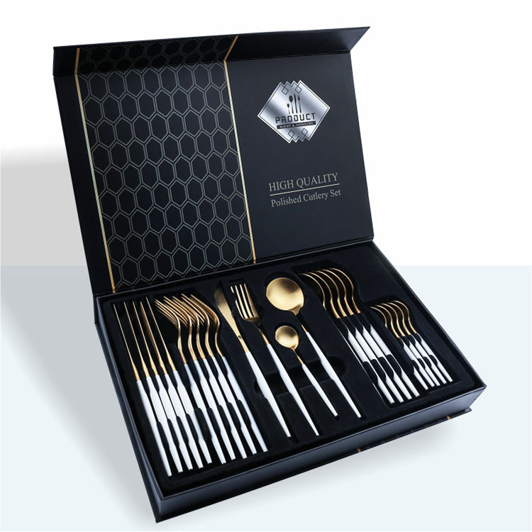 24 Piece Set Of 304 Stainless Steel Knife Gift Box - The Number 1 Things