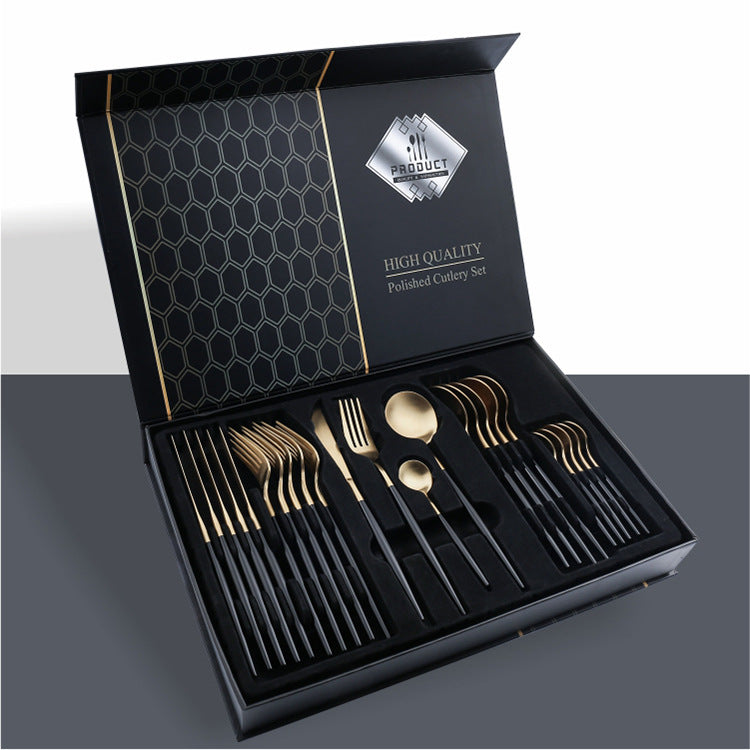 24 Piece Set Of 304 Stainless Steel Knife Gift Box - The Number 1 Things