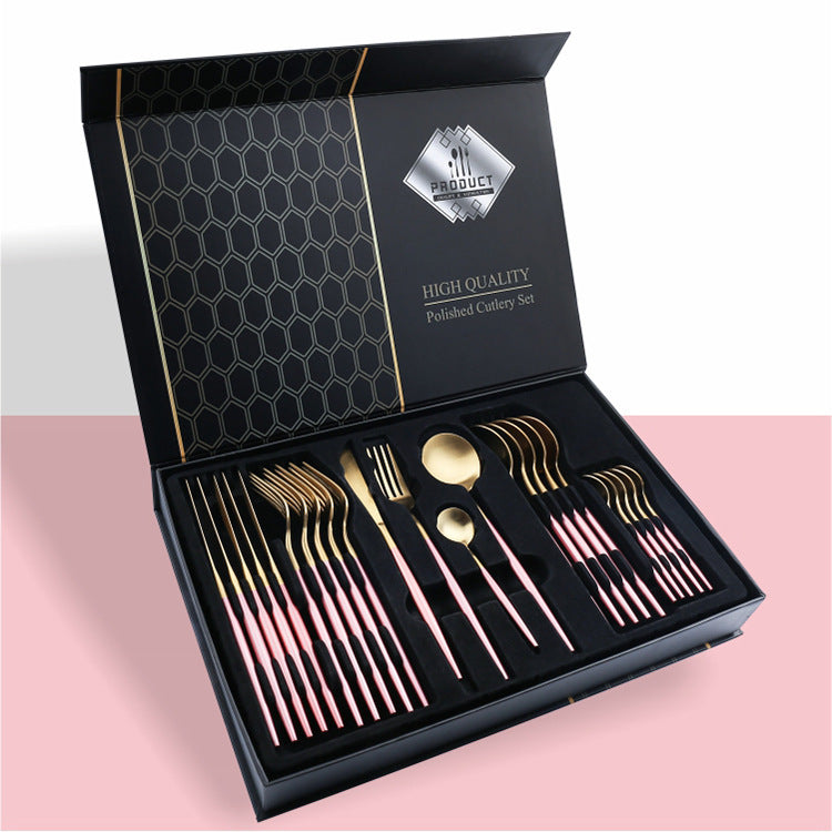 24 Piece Set Of 304 Stainless Steel Knife Gift Box - The Number 1 Things
