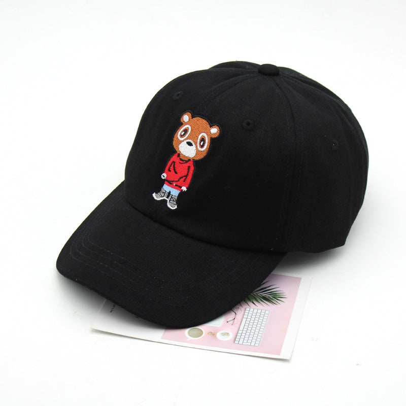 Cute Bear Embroidery Baseball Cap