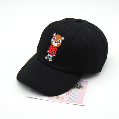 Cute Bear Embroidery Baseball Cap