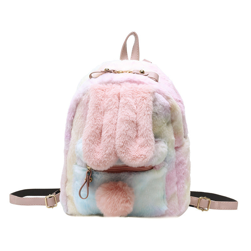 Girl Heart Bunny Ears Backpack Bunny Plush Backpack - The Number 1 Things